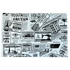GENERICO - Papel Antigrasa 25x37cm Diario Negro 100 hojas