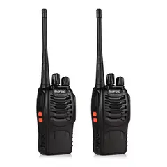 ESHOPANGIE - Pack 2 Radio Transmisor Walkie Talkie Bf-888s Manos Libres