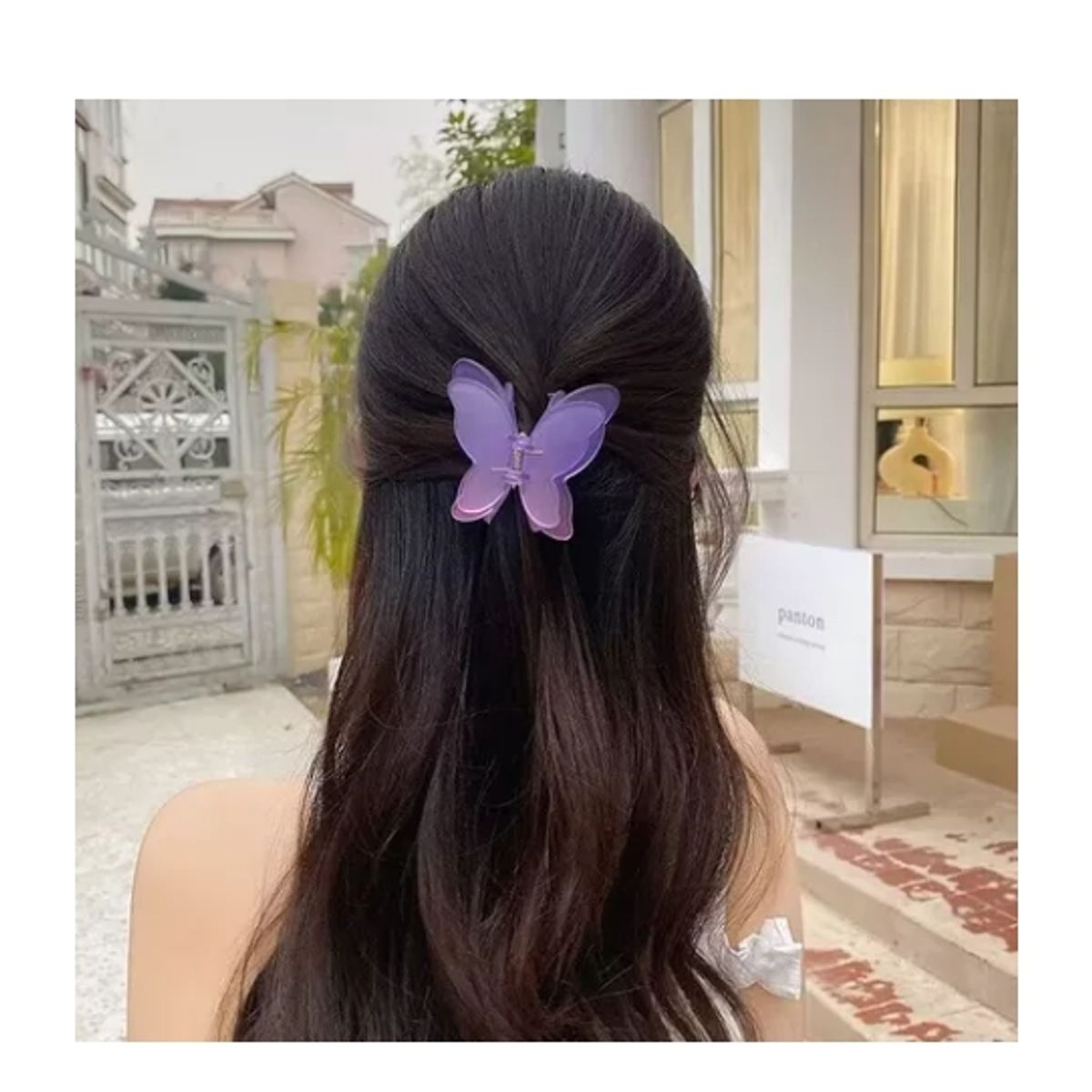 GENERICO - Pack 12 Pinza Pinches Mariposa Para Cabello Peinado