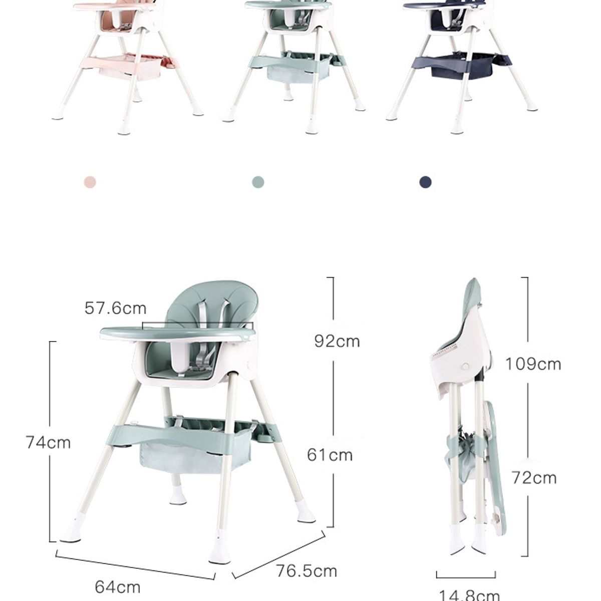 VOYAGE - Silla de Comer Snak Pink