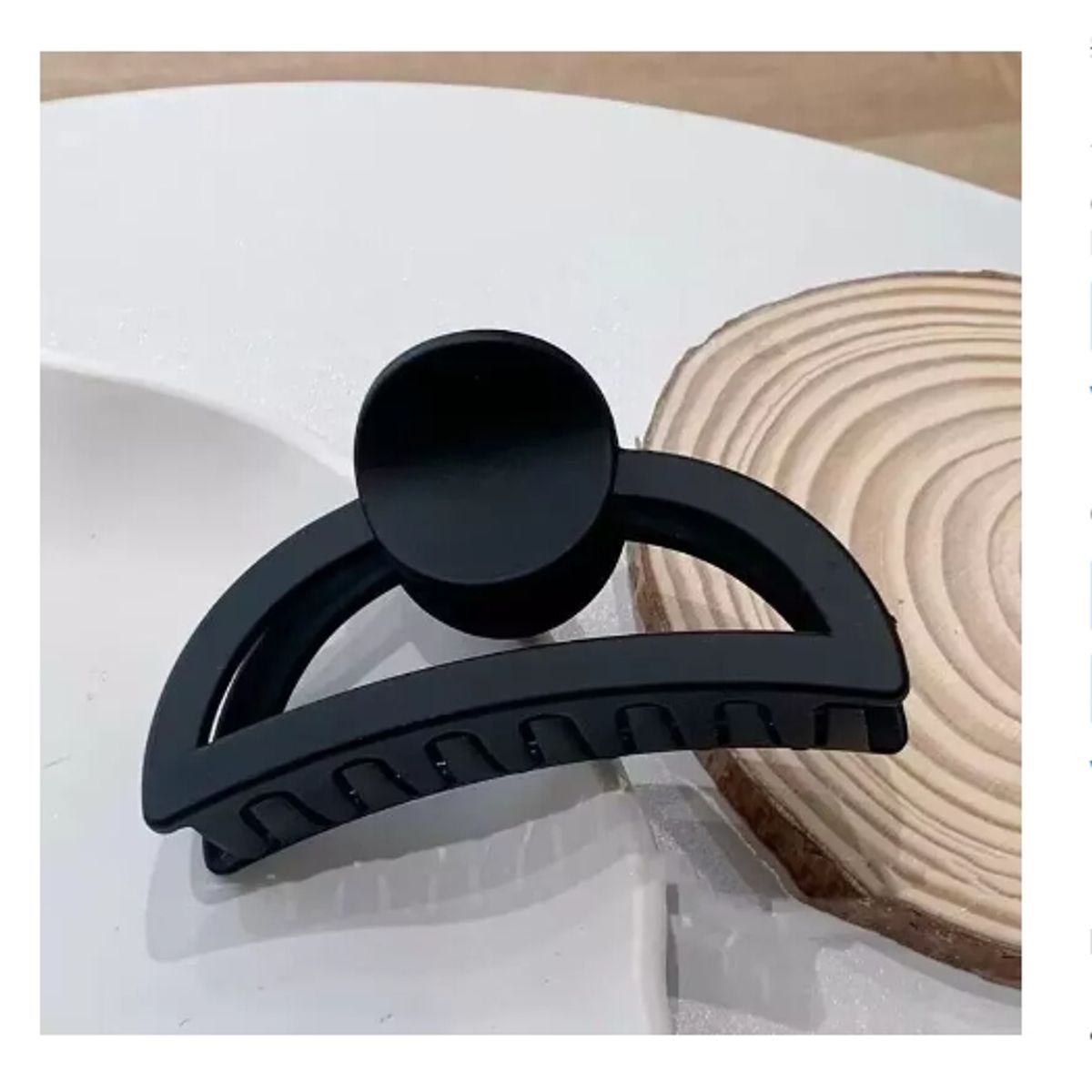 GENERICO - Pack 12 Pinzas Tiburon Para Cabello De Mujer Y Niña Color 3724-6 Semicírculo