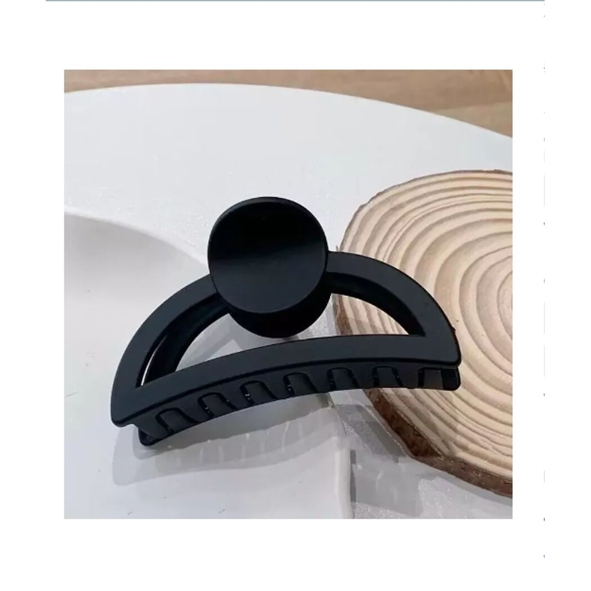 GENERICO - Pack 12 Pinzas Tiburon Para Cabello De Mujer Y Niña Color 3724-6 Semicírculo