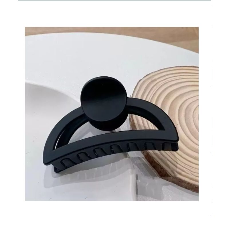 GENERICO - Pack 12 Pinzas Tiburon Para Cabello De Mujer Y Niña Color 3724-6 Semicírculo