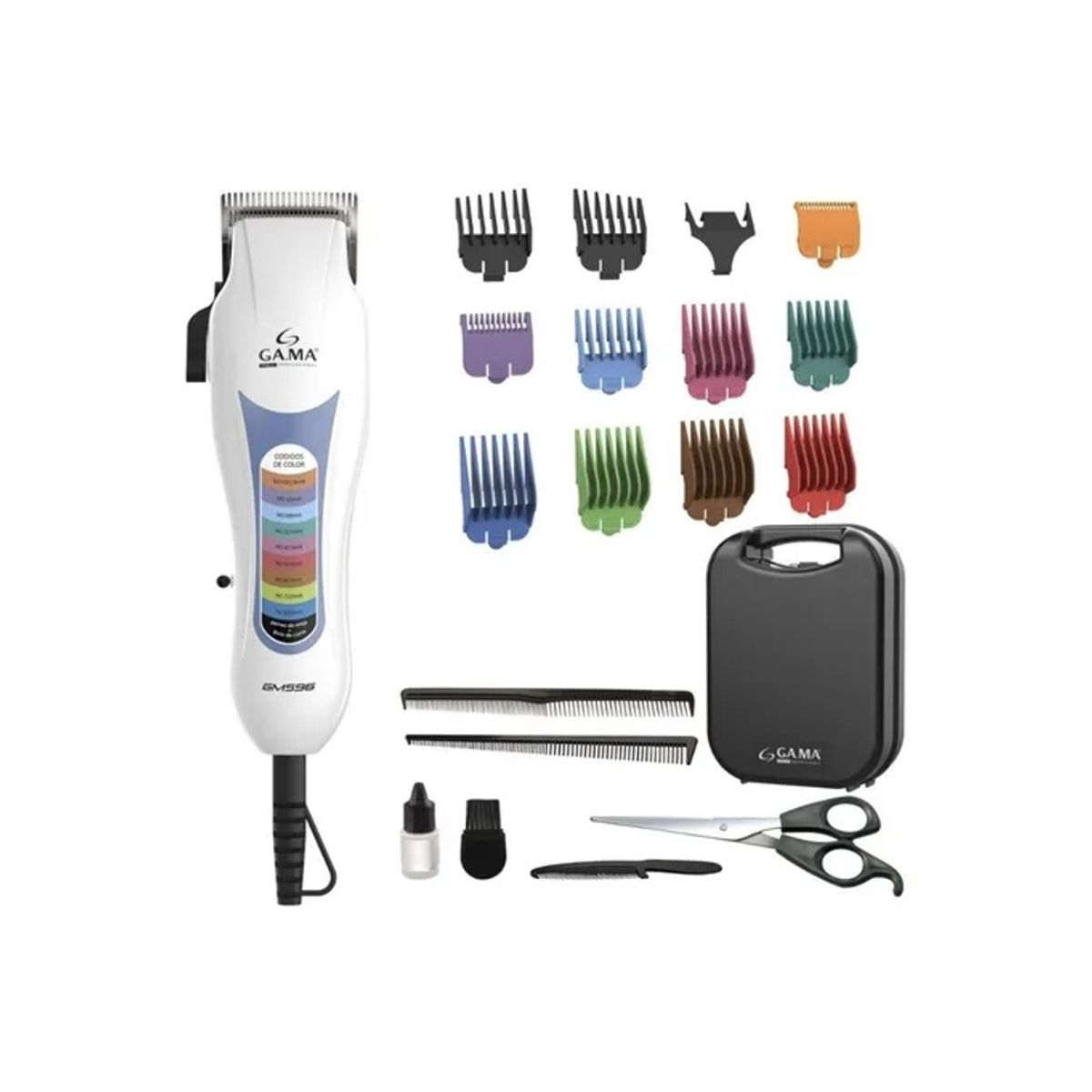 GAMA - MAQUINA CORTAPELO GAMA GM 596 20 ACCESORIOS MAS MALETIN