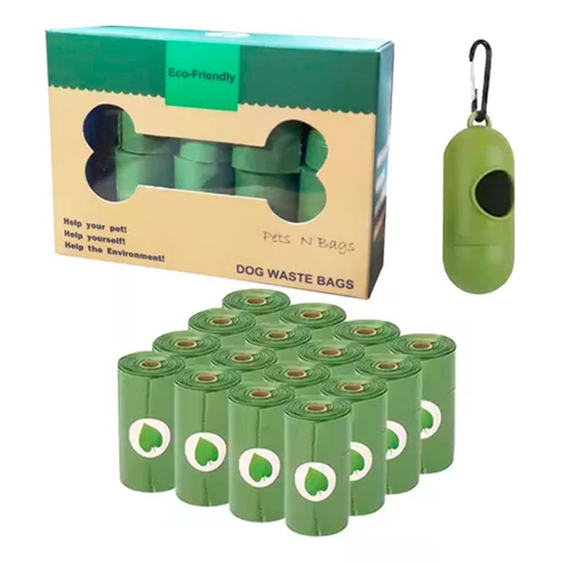OFERTABKN - Bolsas Ecologica Desecho De Mascotas 16 Rollos De 15 Bolsas
