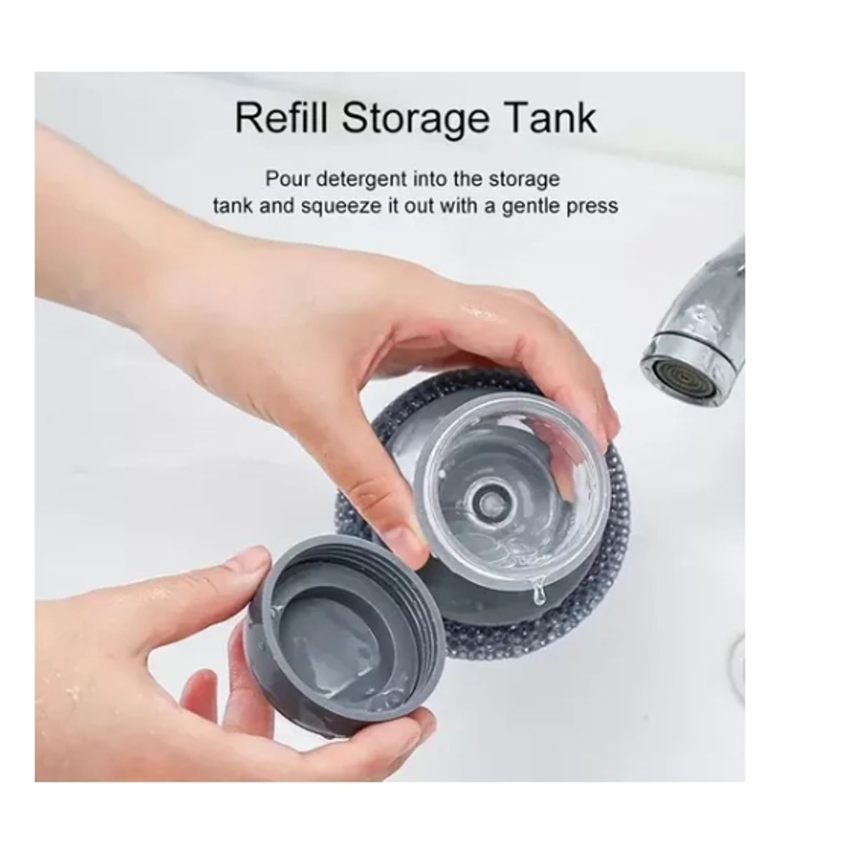 OFERTABKN - Fregador De Ollas De Acero Inoxidable Con Mango