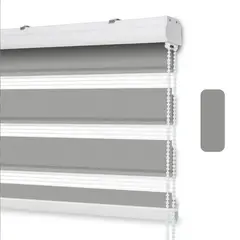 GENERICO - Roller Duo con Cenefa 105x 180 - Gris