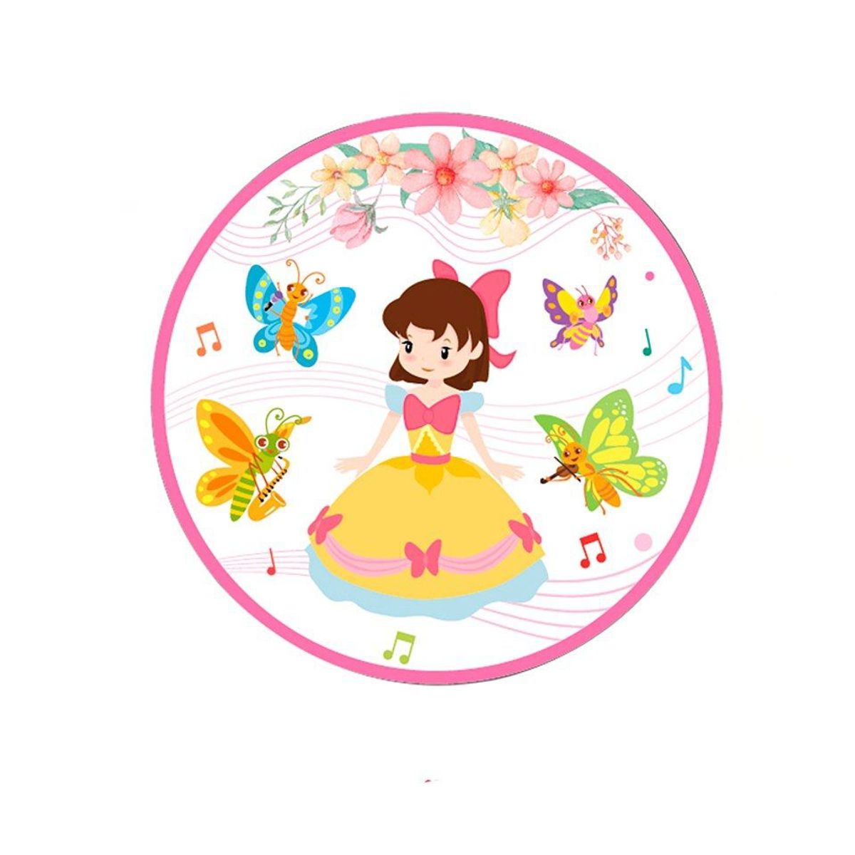 GENERICO - Platos De Cartón Princesa 18cm 6pcs