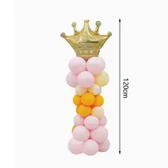 GENERICO - Base Decorativa De Globos Color Rosa Naranja 120 Cm