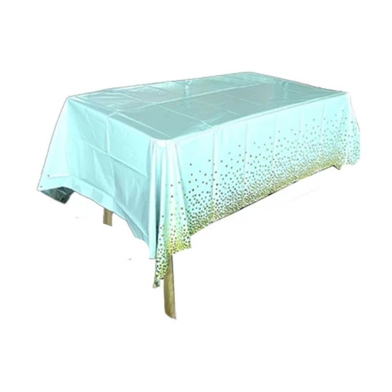 GENERICO - Mantel Blanco Con Puntos 137x183cm