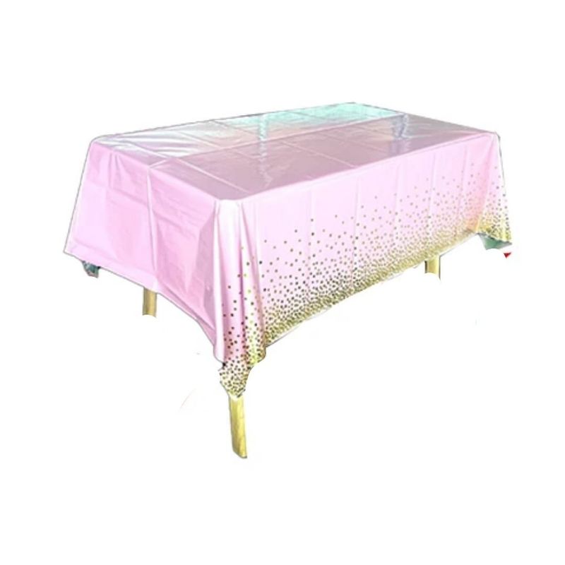 GENERICO - Mantel Rosa Con Puntos 137x183cm
