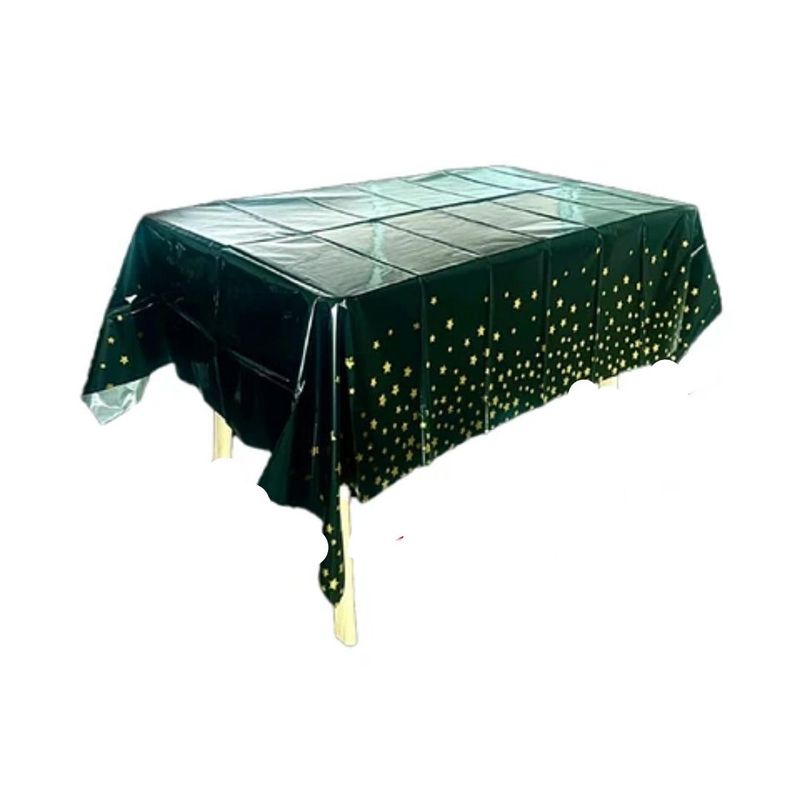 GENERICO - Mantel Negro Con Estrellas 137x183cm