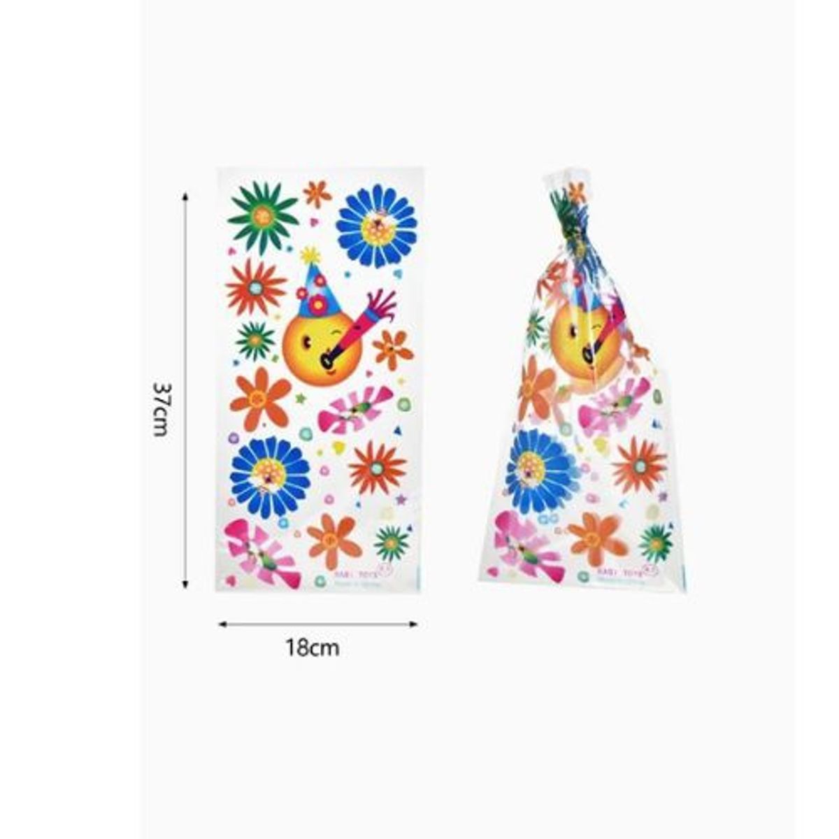 GENERICO - Bolsas Para Dulces 10 Unidades 37X18 Cm Colores