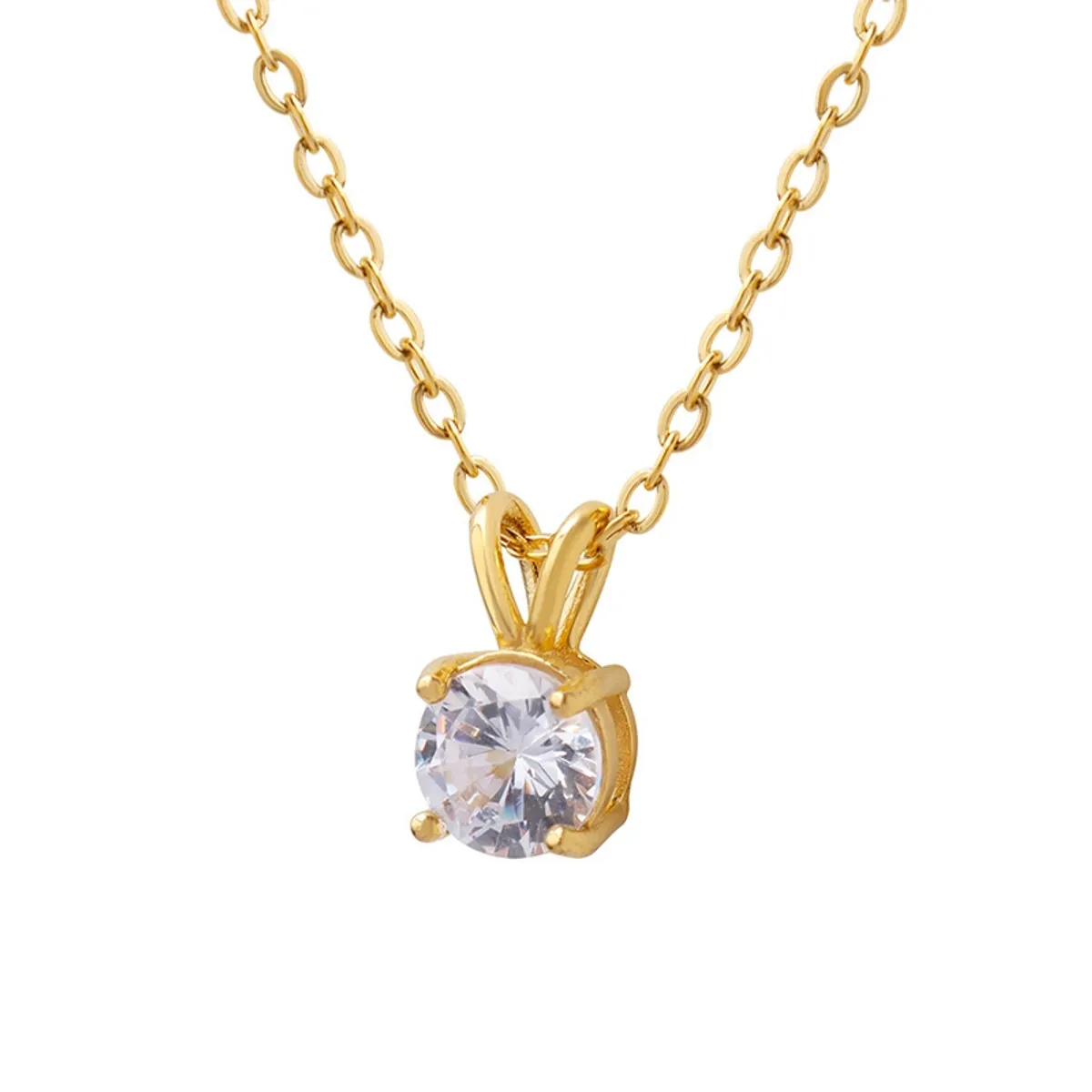 LUX JOYAS - Collar Baño Oro 18k Punto De Luz
