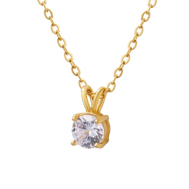 LUX JOYAS - Collar Baño Oro 18k Punto De Luz