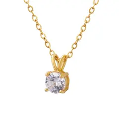 LUX JOYAS - Collar Baño Oro 18k Punto De Luz