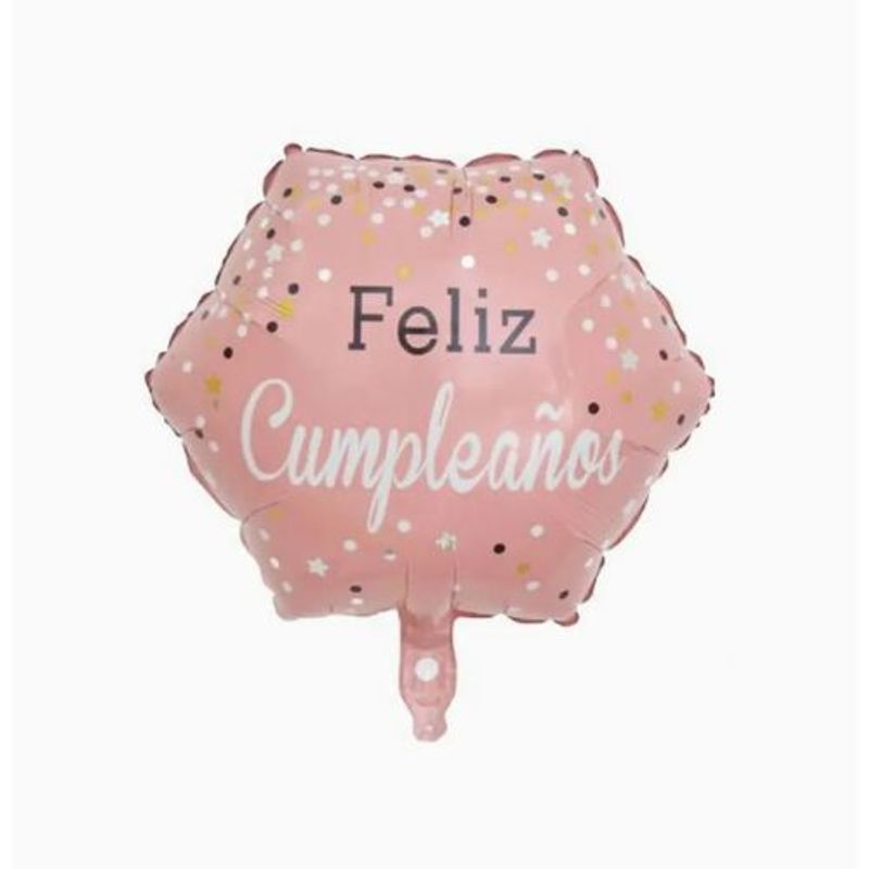 GENERICO - Globo De Latex Feliz Cumpleaños Color Rosa