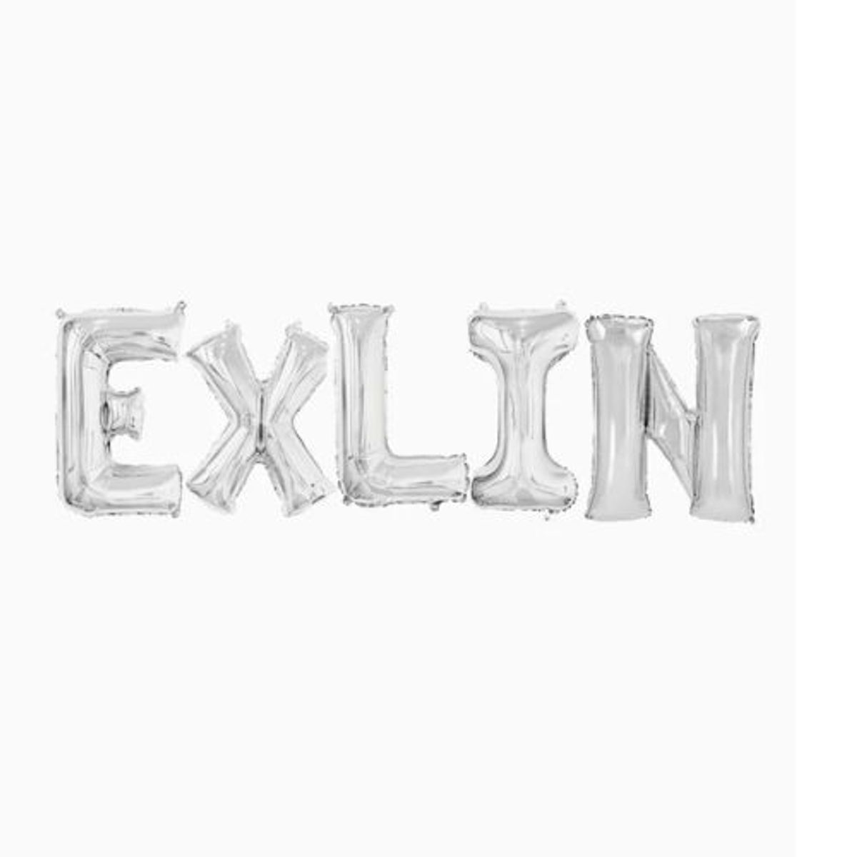 GENERICO - Globo Metálico Letra 45 Cm Color Plateado