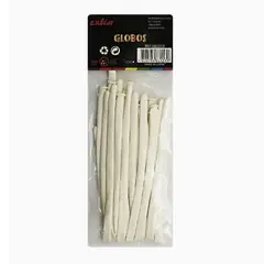 GENERICO - Globos Latex Figuras Color Blanco 15 Unidades