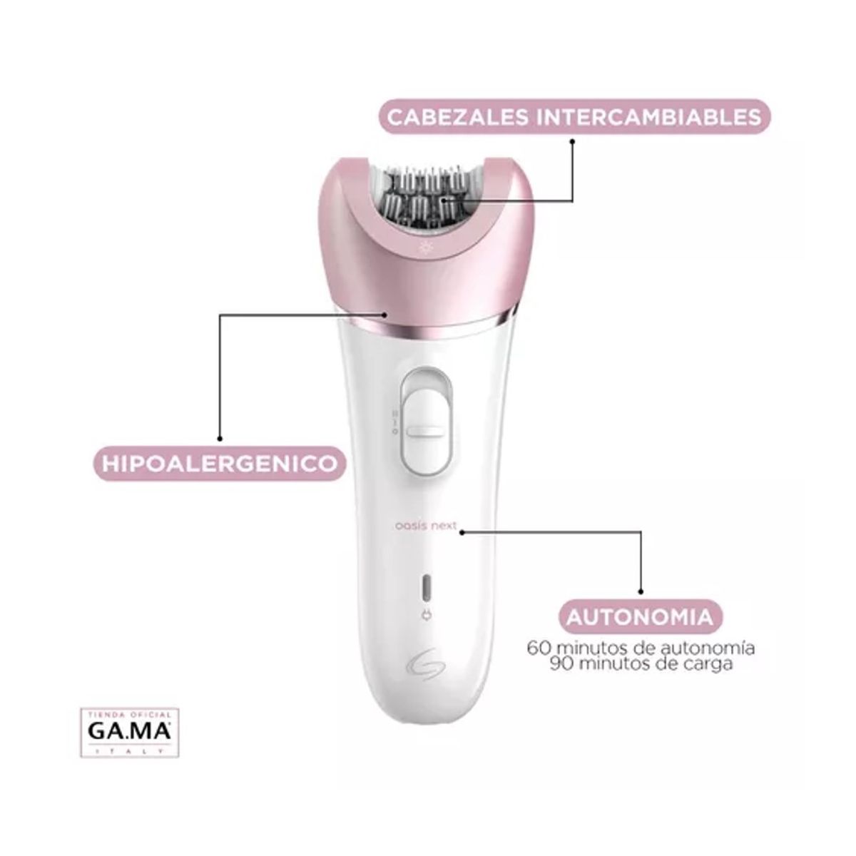GAMA - DEPILACION RECARGABLE USB GAMA OASIS NEXT