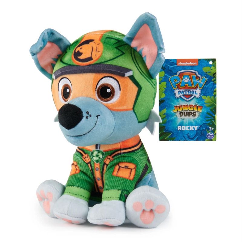 PAW PATROL - Paw Patrol Jungle Pups Peluche 20 Cm Rocky