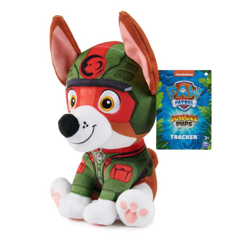 PAW PATROL - Paw Patrol Jungle Pups Peluche 20 Cm Tracker