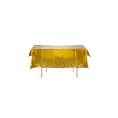 GENERICO - Mantel Dorado Tornasol Con Estrellas 137x274cm