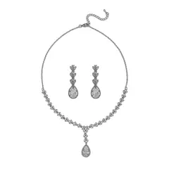 GENERICO - Set De Collar Y Aros Para Fiesta Ella