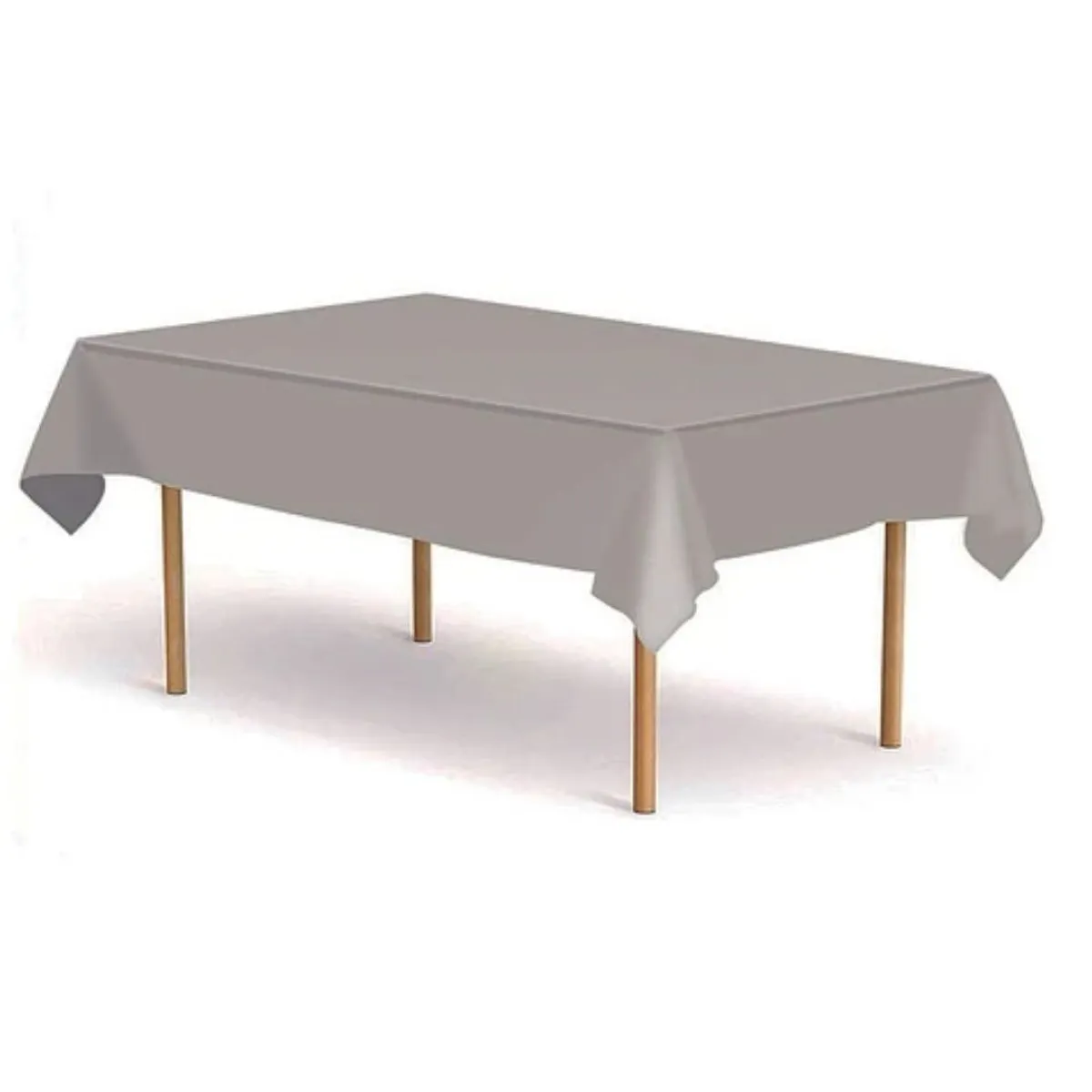 GENERICO - Mantel Plastico Gris 137x274cm