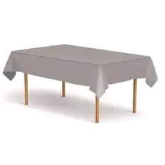 GENERICO - Mantel Plastico Gris 137x274cm
