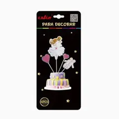 GENERICO - Adornos Para Decorar Pasteles Niña Color Blanco