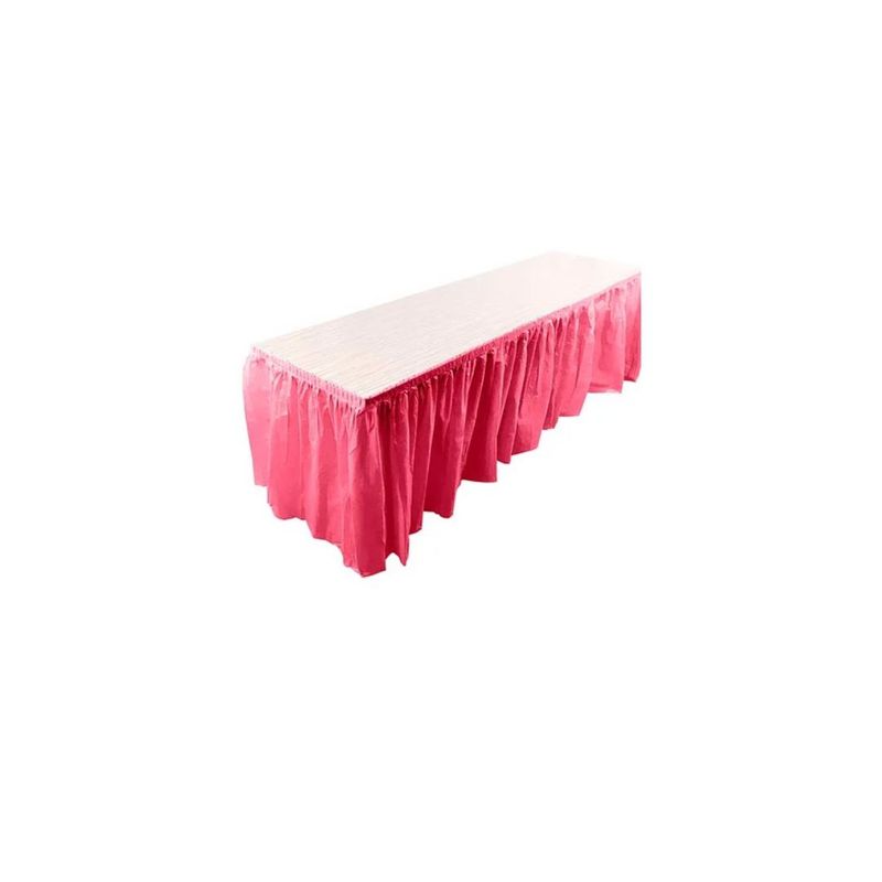 GENERICO - Faldon Para Mesa Fucsia 73x426cm