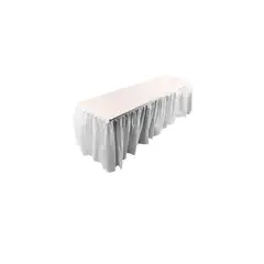 GENERICO - Faldon Para Mesa Blanco 73X426 Cm