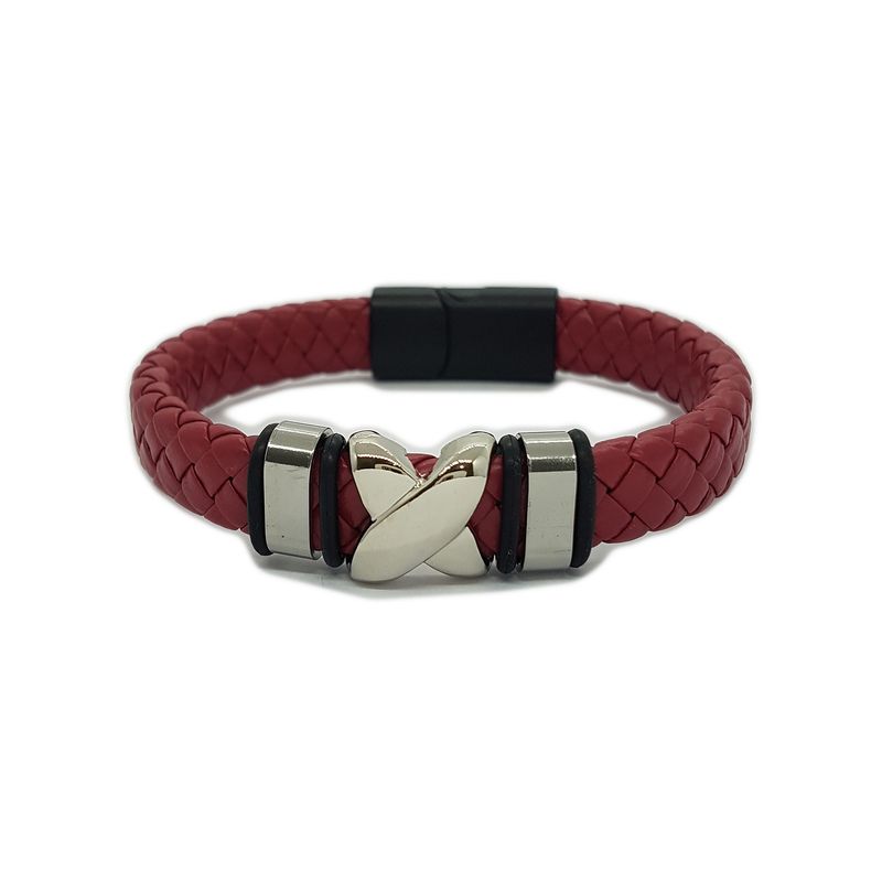 GENERICO - Pulsera De Ecocuero Y Fantasia Para Hombre Narqui