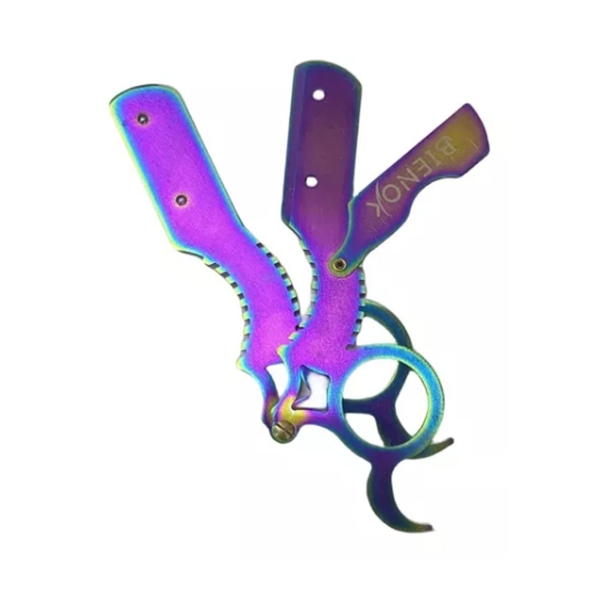 GENERICO - Kit Navaja Profesional Con 20 Repuestos, Barberia, Barbero