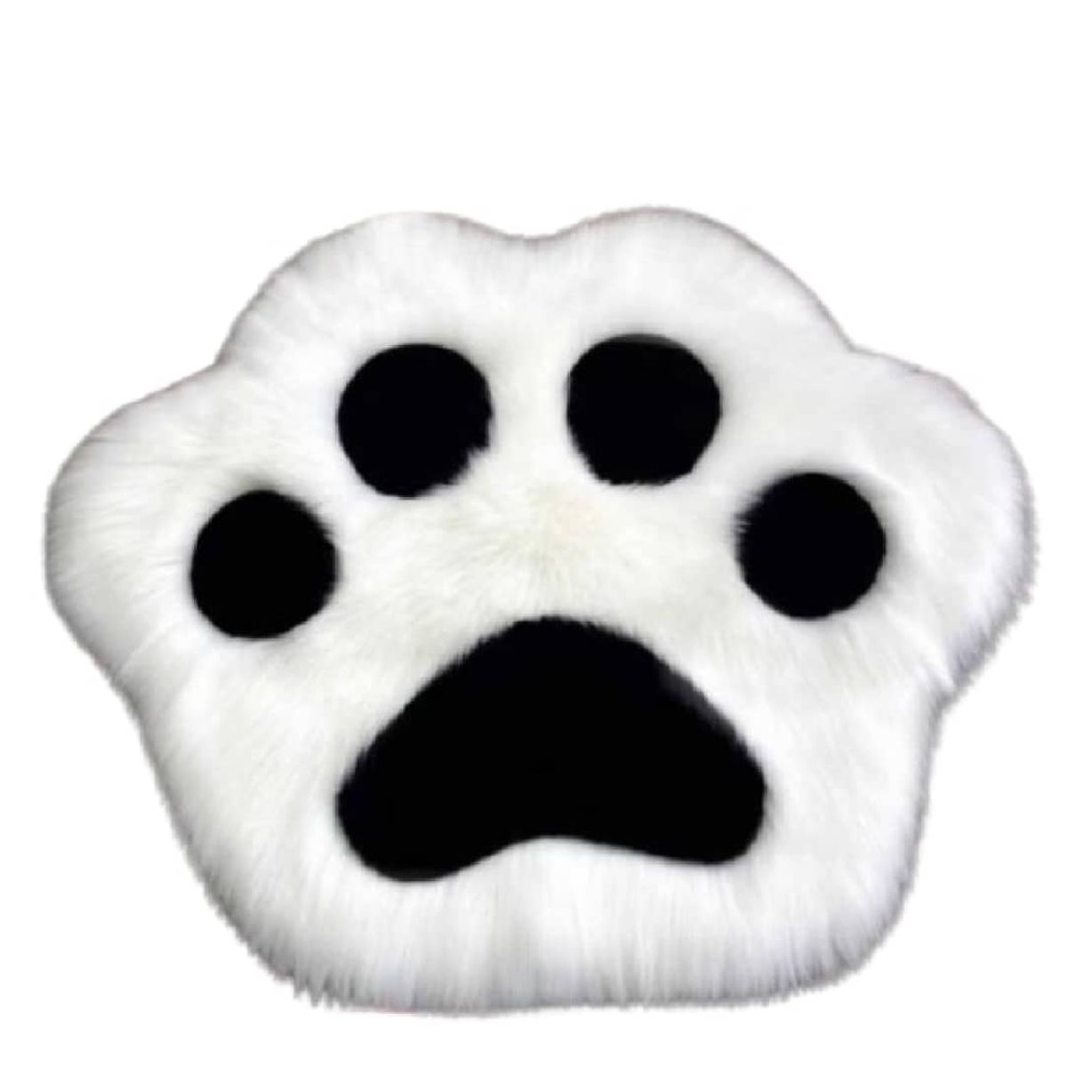 GENERICO - Alfombra Decorativa Peluda Diseño Huella De Pata De Perro