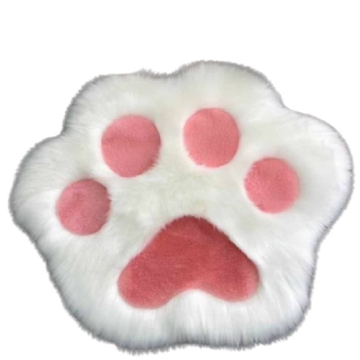 GENERICO - Alfombra Peluda Diseño Huella De Pata De Perro DECORATIVA