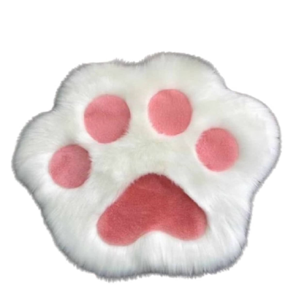 GENERICO - Alfombra Peluda Diseño Huella De Pata De Perro DECORATIVA