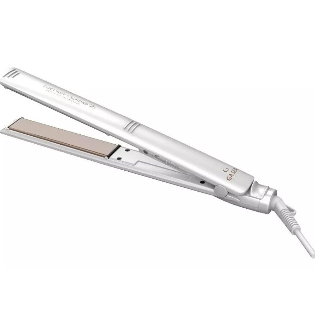 GAMA - Plancha De Cabello Gama Italy Elegance Coconut Almond Blanca