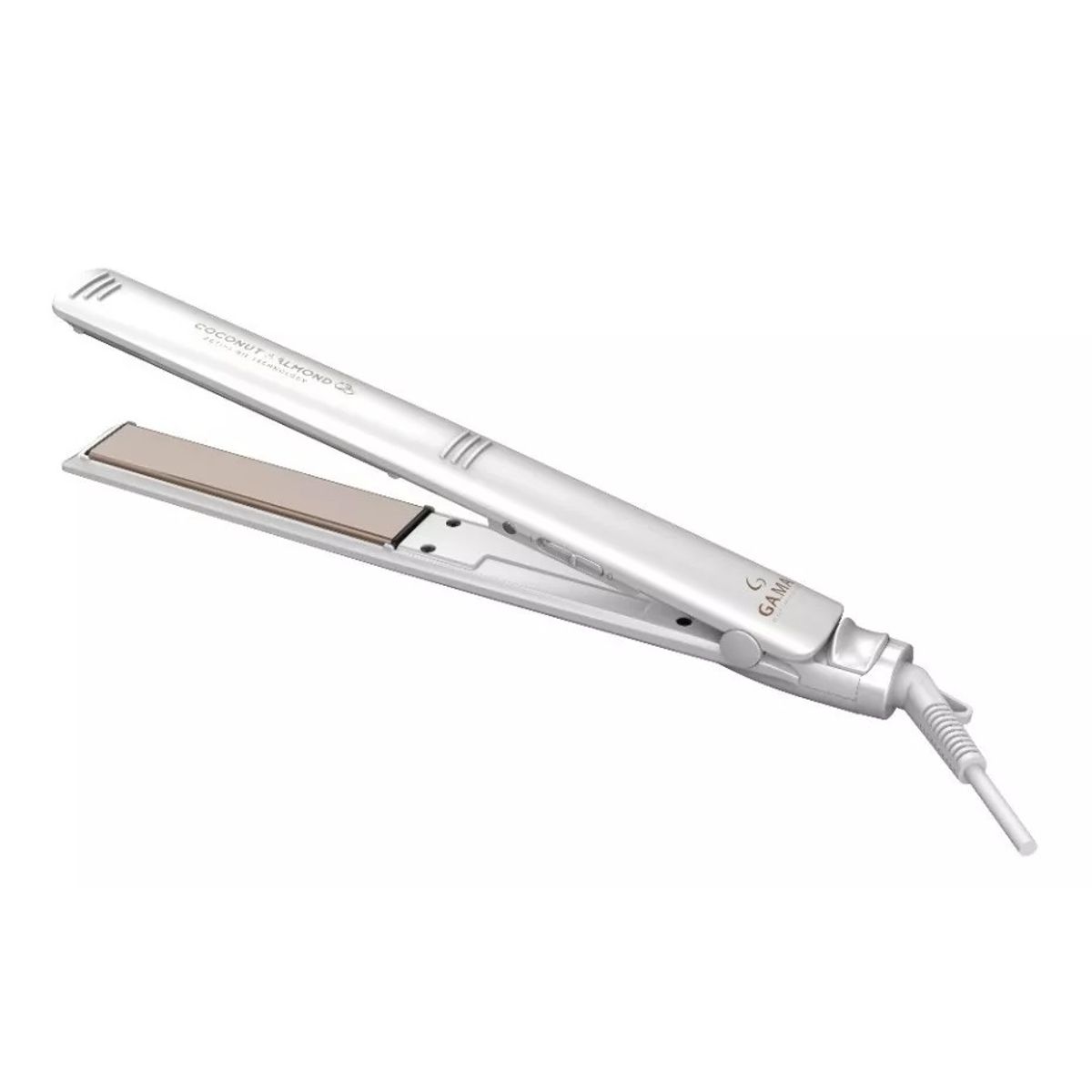 GAMA - Plancha De Cabello Gama Italy Elegance Coconut Almond Blanca