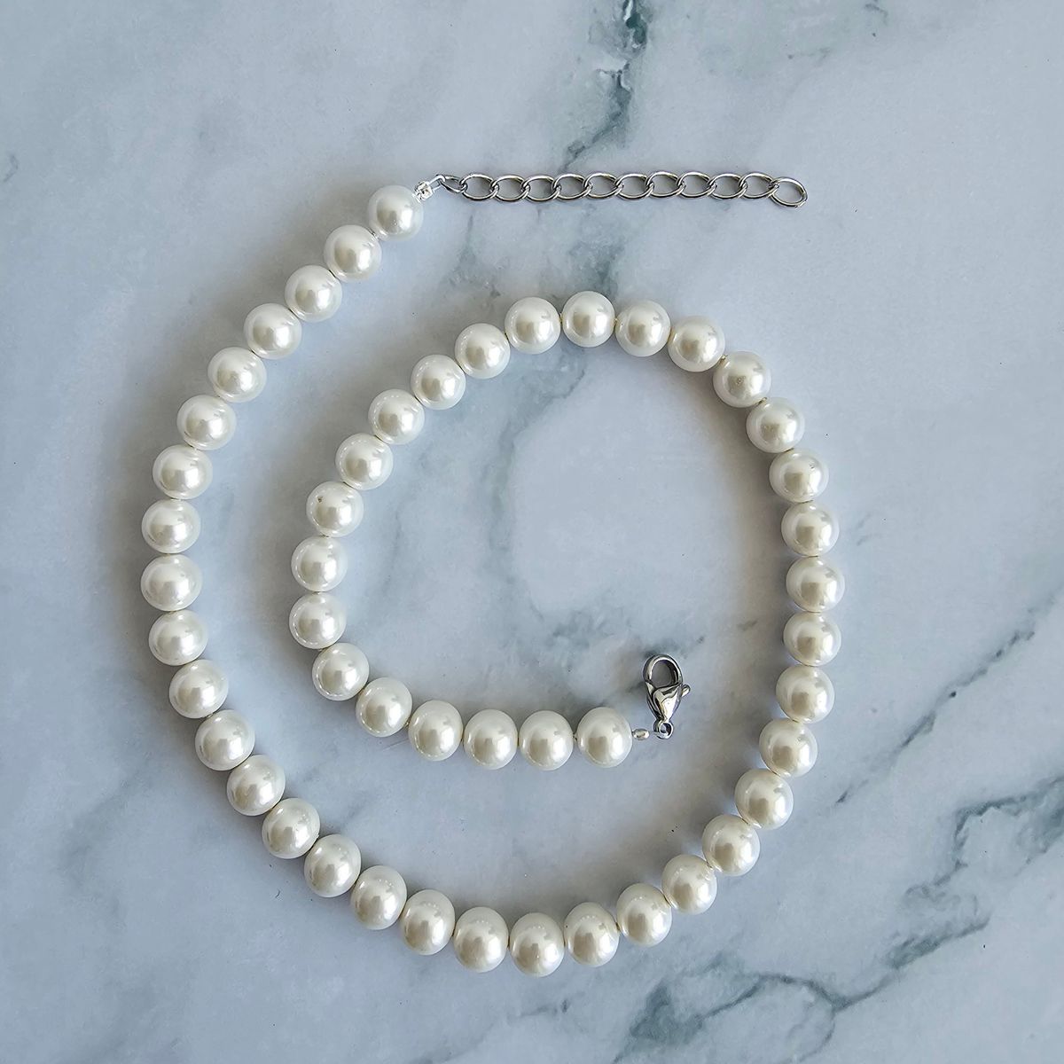 GENERICO - Gargantilla Perlas De Agua Dulce Collar Moda Clásico 45cm