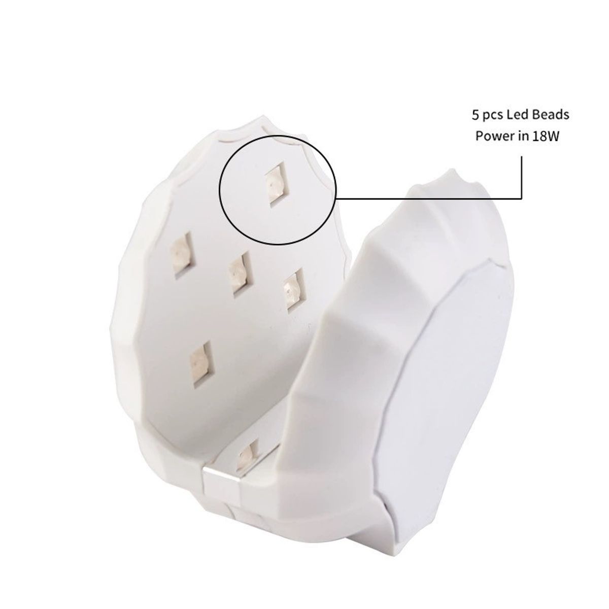 GENERICO - Mini Lampara Uv Manicure Led Uñas Usb Soft Gel 18w