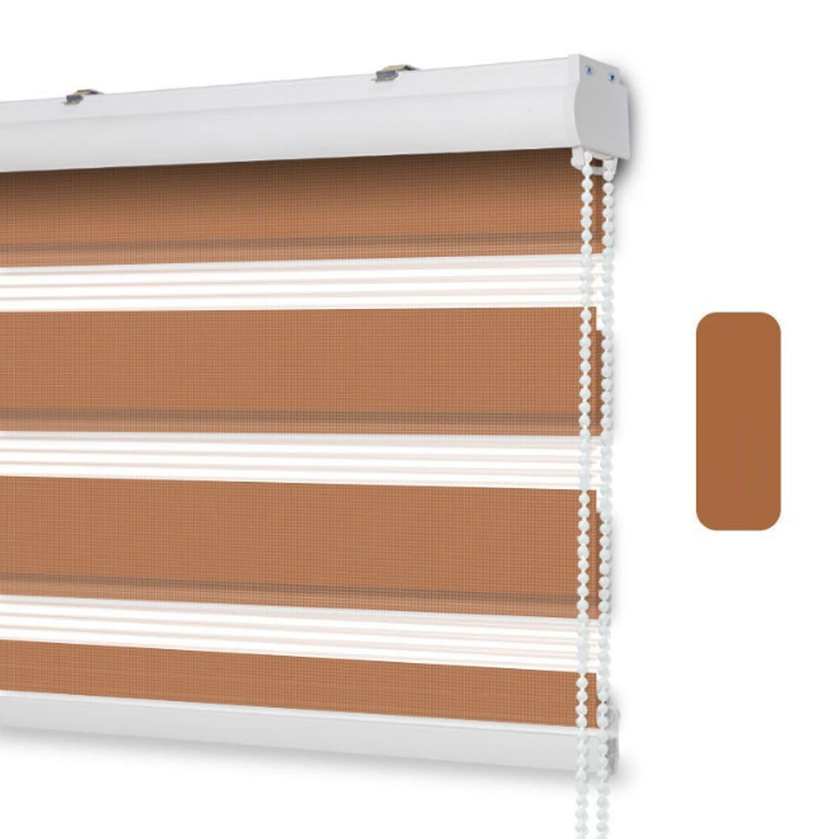 GENERICO - Roller Duo con Cenefa  120 x 200 - Cafe