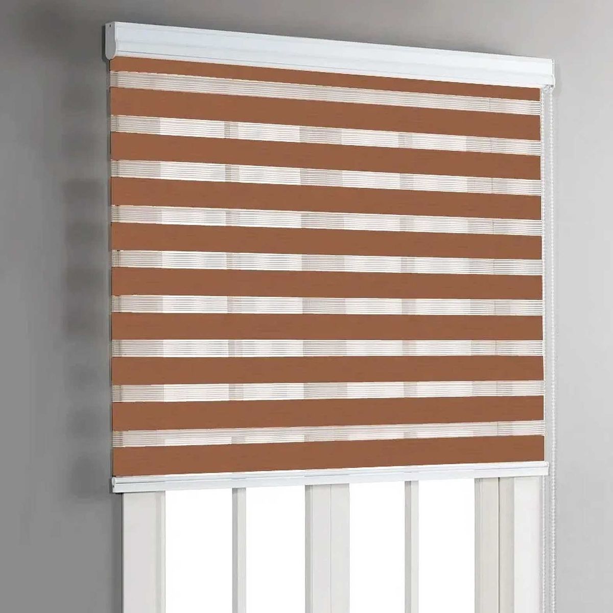 GENERICO - Roller Duo con Cenefa  120 x 200 - Cafe