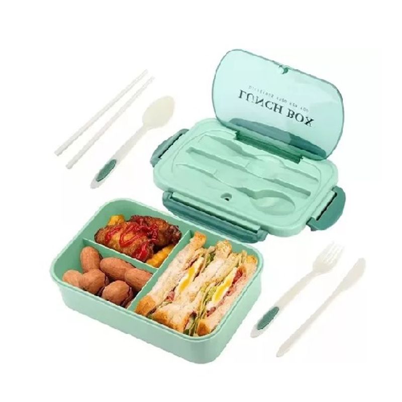 GENERICO - Fiambrera Para Microondas Contenedor De Alimentos Topper 228231 Verde