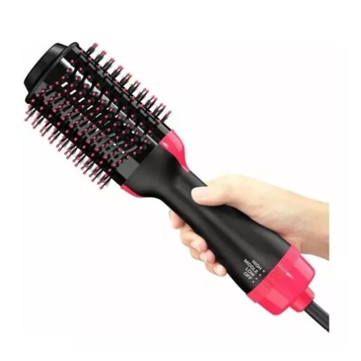 GENERICO - Cepillo Peine Secador Pelo Alisador Eléctrico 3 En 1