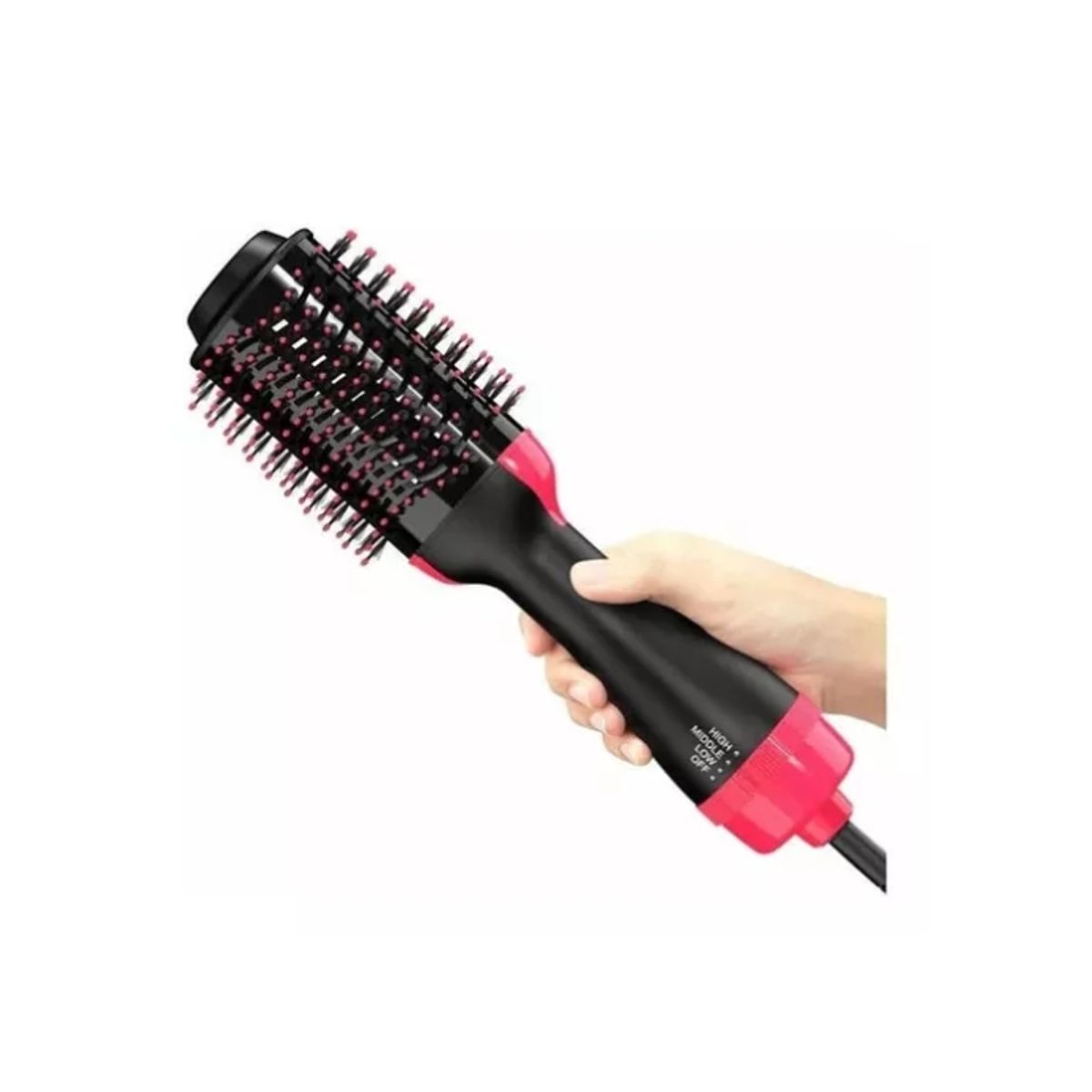 GENERICO - Cepillo Peine Secador Pelo Alisador Eléctrico 3 En 1