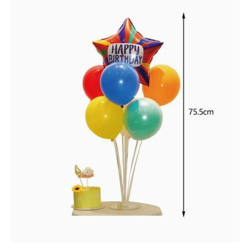 GENERICO - Base De Globo Forma Estrella Varios Colores