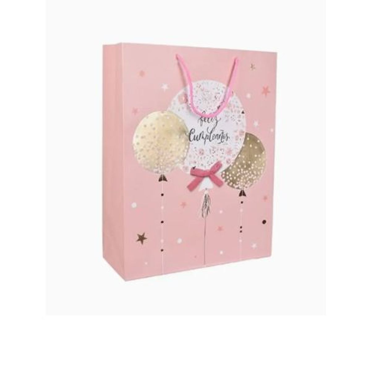 GENERICO - Bolsa De Regalo Material Papel Color Rosa