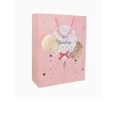 GENERICO - Bolsa De Regalo Material Papel Color Rosa